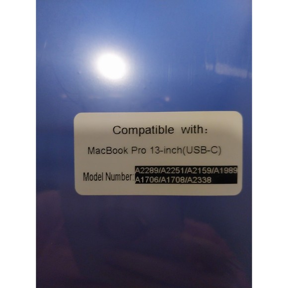 Macbook Pro 13-inch Hard Case (USB-C) New Never Opened - Picture 8 of 10
